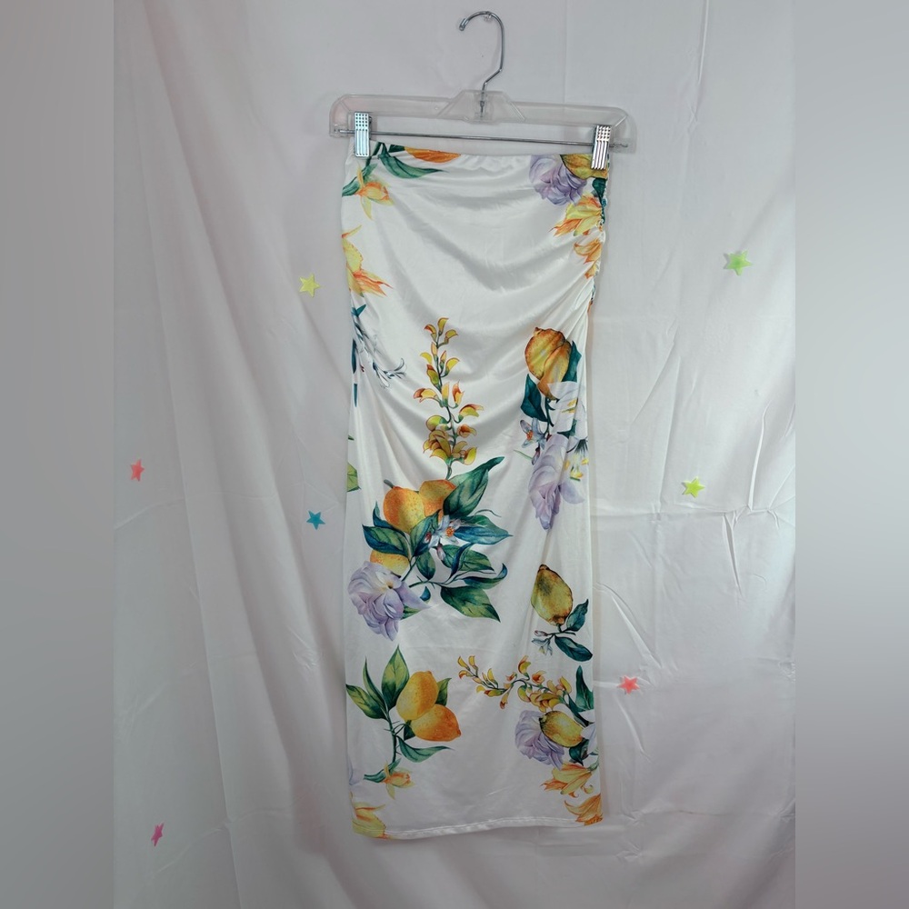 REVOLVE More to Come Lemon Floral Maxi Skirt Size XS